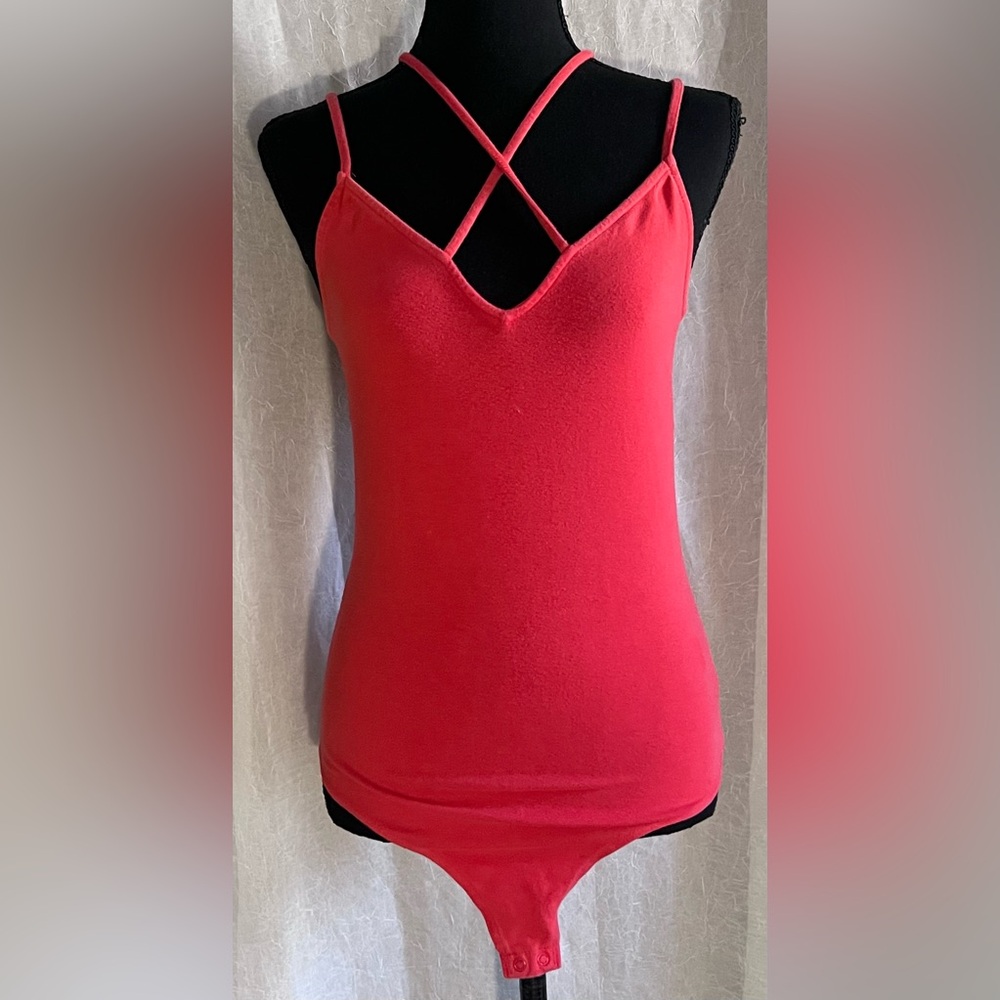 Express Red Strappy Bodysuit